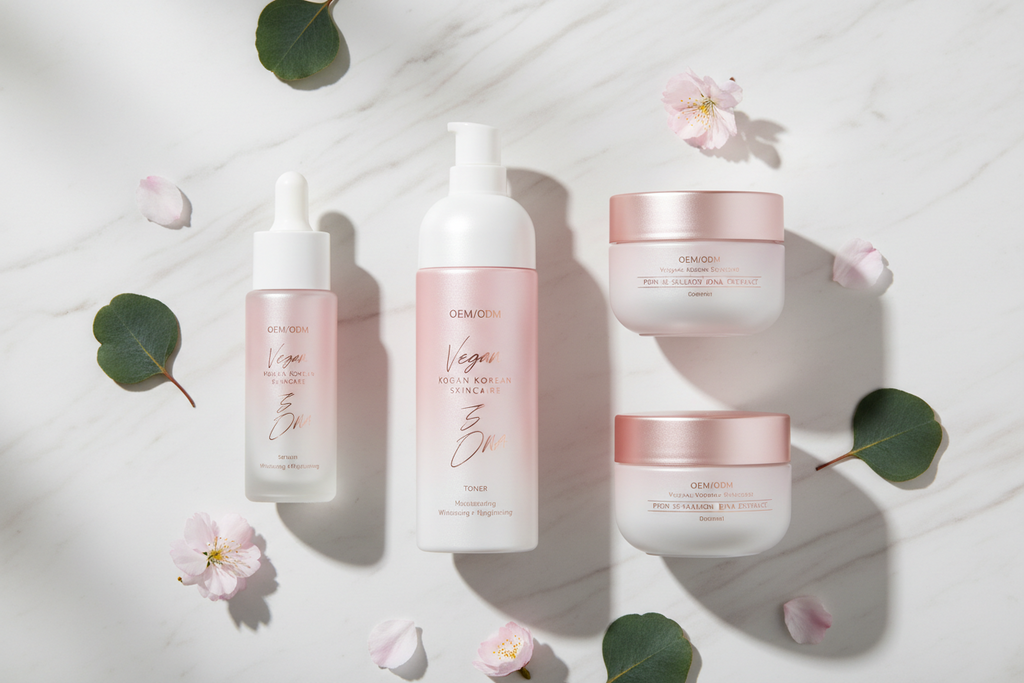 Oem/odm Vegan Korean Pdrn Salmon Dna Facial Skincare Set Moisturizing Whitening Repairing Brightening Face Skin Care Set